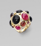 From the Lollipop Collection. A bold array of ruby, garnet, onyx and rhodolite stones in 18k gold. Ruby, garnet, onyx and rhodolite18k goldWidth, about 1½Imported 
