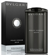 Seductive and precious, Pour Homme Soir is the richest and most sophisticated fragrance of the BVLGARI Pour Homme collection. A unique hair and body wash with a specially enriched formula to soften the skin while making the hair easier to comb and providing extra shine. The intense aromas of Pour Homme Soir unfold when this clear, gentle gel comes in contact with water and envelops into a luxurious foam.