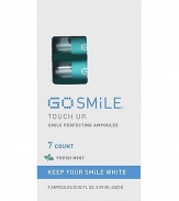 GO SMiLE's exclusive Ampoule Technology Delivery System lets you polish your teeth and keep them white with deliciously refreshing Touch Up ampoules. Get a just-brushed feeling - anytime, anywhere. Flip, Pop, Touch Up! 7 ampoules, 0.02 fl. oz. each. 