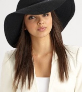 A simply chic design with a wide, floppy brim and a corded band. 90% toyo paper/10% cottonCorded band with knot detailBrim, about 4Hand washMade in USA of imported fabrics 