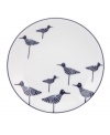 Cute sea birds flock to the table on bone china Sandpiper tidbit plates, a whimsical addition to nautical-themed Wickford dinnerware from kate spade new york.