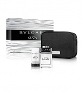 Elegant, sophisticated, and contemporary, the BVLGARI MAN Pouch Set embodies masculine charisma. Set includes: Eau de Toilette Spray, 3.4 oz.; Shampoo & Shower Gel, 2.5 oz. and a stylish toiletry case. case. Made in Italy. 