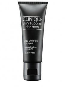 Skin Supplies for Men Age Defense for Eyes. Multifunction treatment instantly hydrates the vulnerable eye area. Works to repair the look of lines, wrinkles. Reduces dark circles, puffs, and brightens dull skin for a younger look. Strengthens the moisture barrier for skin that's smooth, firm. 0.5 oz. Skin Supplies for Men Age Defense for Eyes. Multifunction treatment instantly hydrates the vulnerable eye area. Works to repair the look of lines, wrinkles. Reduces dark circles, puffs, and brightens dull skin for a younger look. Strengthens the moisture barrier for skin that's smooth, firm. 0.5 oz.