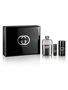 Made for the man who knows what he wants, this fragrance is a powerful mix of excitement, allure, and sensuality. It awakens the senses with a burst of zesty lemon, cool lavender, and spicy pink pepper. The subtle heart notes then reinforce the fragrance's clean freshness, creating a bridge to the sensual and provocative woodiness in the base. Set contains: Eau de Toilette (90ml, 3 oz.), Deodorant Stick (75ml, 2.5 oz.) and On-the-Go Spray (8ml, 0.27 oz.). Made for the man who knows what he wants, this fragrance is a powerful mix of excitement, allure, and sensuality. It awakens the senses with a burst of zesty lemon, cool lavender, and spicy pink pepper. The subtle heart notes then reinforce the fragrance's clean freshness, creating a bridge to the sensual and provocative woodiness in the base. Set contains: Eau de Toilette (90ml, 3 oz.), Deodorant Stick (75ml, 2.5 oz.) and On-the-Go Spray (8ml, 0.27 oz.).