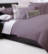 These Windsor Plum pillowcases from Hugo Boss turn your bed into an oasis of tranquility. 350-thread count cotton sateen fabric provides endless comfort, while baratta stitch embroidery adds a layer of sophistication.