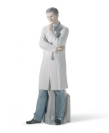 Just what the doctor ordered, this elegant figurine from Lladro is the antidote to sterile waiting rooms and medical facilities in glossy, handcrafted porcelain.