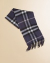 Exploded checks on plush cashmere enhances this luxurious winter staple.Fringed endsAbout 8 X 50CashmereDry cleanImported
