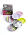Rosanna puts a modern twist on tradition in artfully eclectic La Vie Boho dip dishes. A pretty face and patterns from every era adorn porcelain that's both sleek and sturdy. A beautiful box makes the set a great gift, too!
