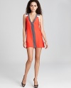 Parker Dress - Color Block with V Neck