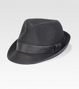 This dapper style, crafted in toyo paper straw and cotton, is casual yet poised enough for any gentleman of style.90% paper/10% cottonBrim, about 2Spot cleanMade in USA