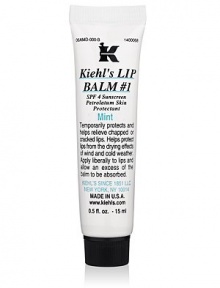 EXCLUSIVELY AT SAKS. Temporarily protects and helps relieve chapped or cracked lips. Helps protect lips from the drying effects of wind and cold weather. Apply liberally to lips and allow an excess of the balm to be absorbed. 0.5 oz. tube. EXCLUSIVELY AT SAKS. Temporarily protects and helps relieve chapped or cracked lips. Helps protect lips from the drying effects of wind and cold weather. Apply liberally to lips and allow an excess of the balm to be absorbed. 0.5 oz. tube.