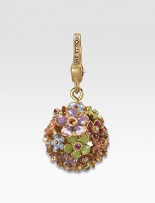 Carefully placed Swarovski crystals lend an opulent, heirloom-quality touch to this utterly charming keepsake piece. Antique goldplated pewterSwarovski crystal detailSignature clasp1¼ diam.Handmade in USA Carefully placed Swarovski crystals lend an opulent, heirloom-quality touch to this utterly charming keepsake piece. Antique goldplated pewterSwarovski crystal detailSignature clasp1¼ diam.Handmade in USA