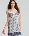 This patchwork print chemise from PJ Salvage captures French country charm with soft blues and sweet prints.