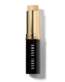 Bobbi's innovative Foundation Stick is designed for portability and adjustable coverage. Easy to apply and blend all over the face or just where you need it. For all skin types, except very oily. Bobbi's innovative Foundation Stick is designed for portability and adjustable coverage. Easy to apply and blend all over the face or just where you need it. For all skin types, except very oily.