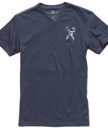 Save the white out for winter. Pop some color into your casual wardrobe with this t-shirt from Marc Ecko Cut & Sew. Save the white out for winter. Pop some color into your casual wardrobe with this t-shirt from Marc Ecko Cut & Sew.