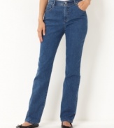 Charter Club brings a slimming pair of petite jeans in a classic silhouette! Pair them with a tee and cardigan for a look that's weekend-ready!