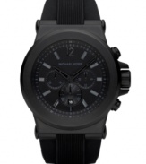 Step over to the dark side with this bold Michael Kors watch.