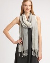 Organic Japanese cotton is used to give this scarf unmistakable charm.SilkBead details24 X 90Imported