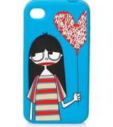 Love-sick Miss Marc styles this iPhone case from MARC BY MARC JACOBS' with the label's lovable quirk.