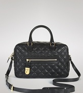 You'll be sitting city-pretty with this quilted leather satchel from Marc Jacobs. This textured bag epitomizes ladylike luxe, so carry it to dress up denim in the daytime.