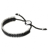 Links of London unique sterling silver hand-woven lanyard is a modern, grown-up take in the friendship band. Wear as a bracelet or attach it to your mobile phone.
