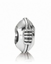 Score a touchdown for your PANDORA collection with this sterling silver football charm.