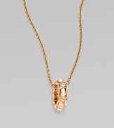 From the Bamboo Collection. Iconic bamboo hoop pendant in polished 18k pink gold.18k pink gold Adjustable length, about 16½ & 17¾ Pendant width, about ½ Lobster clasp closure Imported 