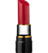 Pucker up. Sculpted in heavy art glass, this larger-than-life and sexy red lipstick adds a fun, feminine touch to you desk, dresser or armoire.