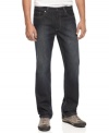 Tone it down. These dark wash jeans from Kenneth Cole Reaction are a modern style necessity.