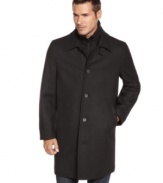 Greet the season the right way in this sleek Nautica topcoat.