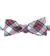 Tartan plaid and this silk tie from Countess Mara add punch to any party.