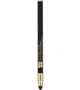 Stay-true color. Hours and hours of wear. Double Wear Stay-in-Place Eye Pencil lines and defines with smooth, even color that looks fresh all day. Wears for 12 hours, sets in seconds. Double-ended tool has smudger on one end, color on the other. Lightweight, creamy formula glides on effortlessly. Rich, stay-true color won't feather or bleed. 