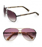 Available in brown or olive with grey gradient lens.100% UV protection Made in Italy 