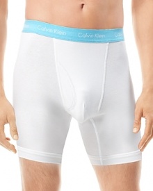 Calvin Klein offers up its signature style in super comfy cuts. Calvin Klein offers up its signature style in super comfy cuts.