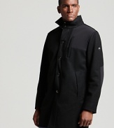 This wool duffle from Victorinox fuses function and classic style, adding a detachable hood and tonal nylon panels for a future-perfect look and feel.