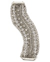 Put glamour at arm's length with this dazzling multi-row chain and rhinestone bracelet from ABS by Allen Schwartz.