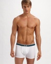 The softest fit imaginable, designed with generous stretch and full support in cotton. Pack of 2 Logo waistband 95% cotton/5% elastane Machine wash Imported 