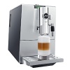 The slimmest One Touch automatic speciality coffee machine from JURA serves latte macchiato and cappuccino at the touch of a button. Perfectly suited to small but discerning homes, it features clearly arranged buttons that make preparing specialties a cinch. For the first time in a household machine, it boasts a height-adjustable dual spout which adjusts to any height between 3-5.