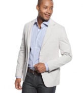 Need to raise your style game? Upgrade a casual look with this striped blazer from BOSS Black.