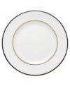 Set the table with poise and purpose. The Library Lane dinner plates from kate spade new york feature zesty color combinations that appeal to your inner artist.