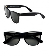 Classic wayfarers crafted in lightweight acetate. Available in black frames with black lenses.Acetate100% UV protectionMade in Italy