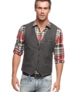Don't be afraid to pile on the layers in summer with this lightweight vest from INC International Concepts.