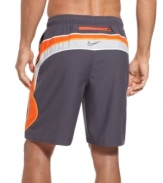 Catch the wave of comfort and style with these swim trunks from Nike.