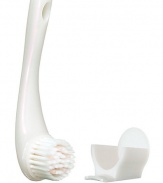 A cleansing brush that heightens the benefits of foaming cleansers while providing gentle facial massage for increased well being and more thorough cleansing. Designed with silky-soft, finely tapered bristles and silicone cushions to gently massage the skin. This improves cleansing power. The unique cap protects bristles. Works best with a foaming cleanser.Call Saks Fifth Avenue New York, (212) 753-4000 x2154, or Beverly Hills, (310) 275-4211 x5492, for a complimentary Beauty Consultation.