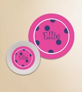 Mealtime will never be the same once your little ones have a personalized plate and bowl to sit down to...they'll be eager to sit down at their very own spot every time! And no worries about when the plate or bowl is dropped, since they're designed to withstand breakage.