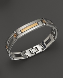Dolan Bullock Stainless Steel and 18K Gold Bracelet Dolan Bullock Stainless Steel and 18K Gold Bracelet