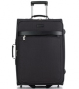 Stay on the heels of preparation with an expandable upright boasting a fully-lined interior stocked full of luxurious amenities, like shoe pockets, accessory bag and a removable garment cover. Front and back zippered pockets offer easy access and blend seamlessly into the subtle charm of the two-tone exterior. 10-year limited warranty. (Clearance)