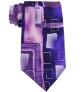 Bring an abstract pattern into your collection with this creatively graphic tie from Jerry Garcia.