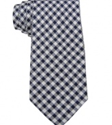 Show you've got style (without showing off) with this subtle gingham tie from Tommy Hilfiger.