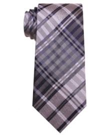 Plaid man. Update your dress look with bar III's ultra-modern take on a favorite. Plaid man. Update your dress look with bar III's ultra-modern take on a favorite.